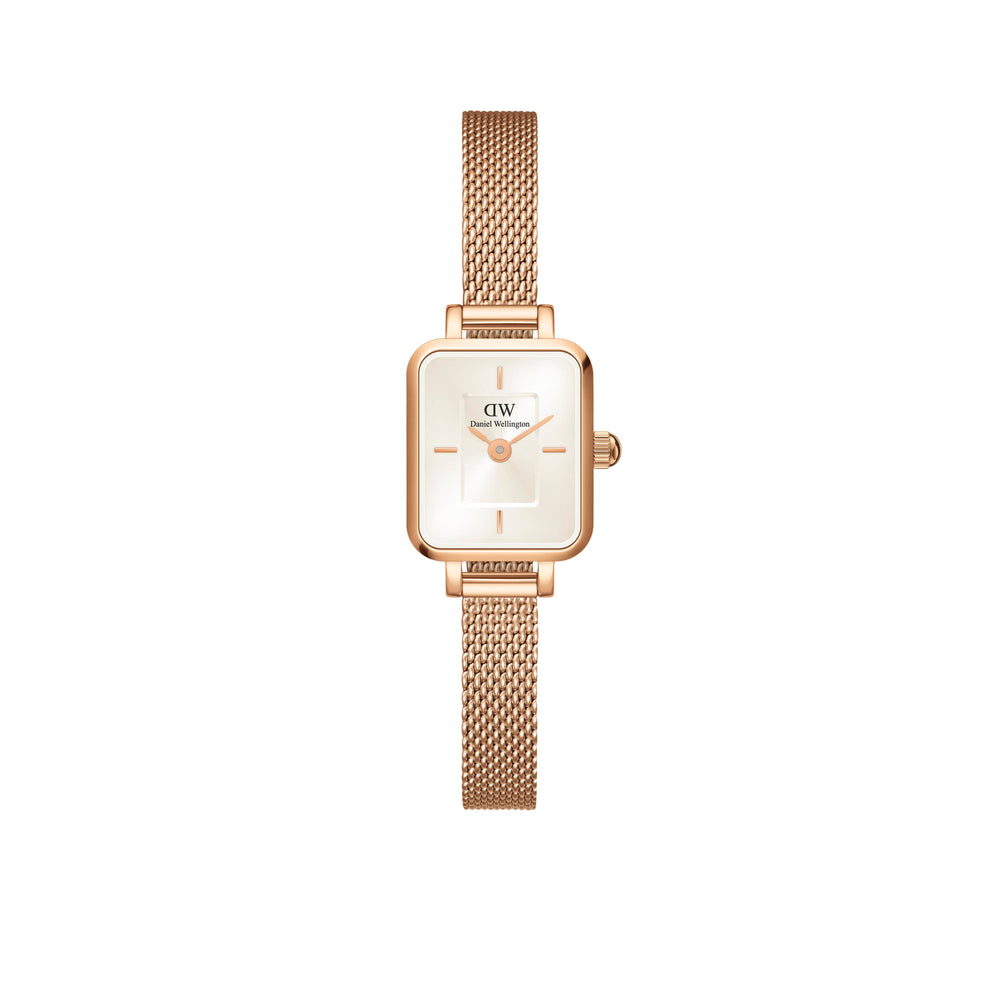 Orologio Daniel Wellington Quadro Mini Melrose Rose Gold Champagne