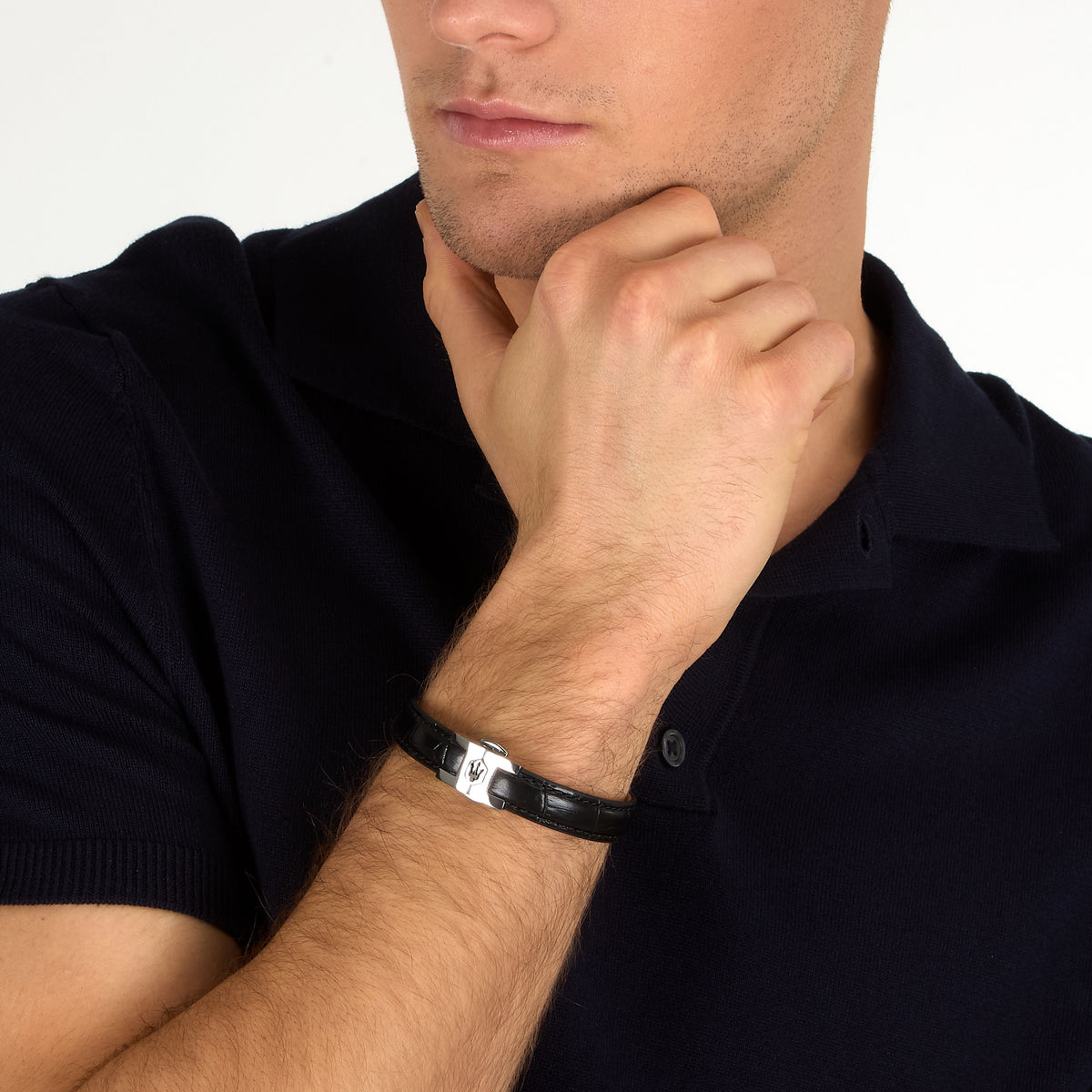 Bracciale Maserati Leather uomo JM2269LA01