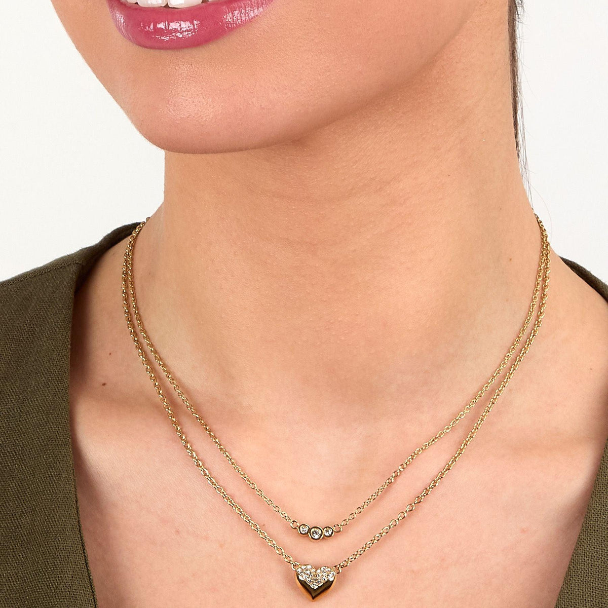 Collana Karl Lagerfeld Pave Amour donna KLBJW02