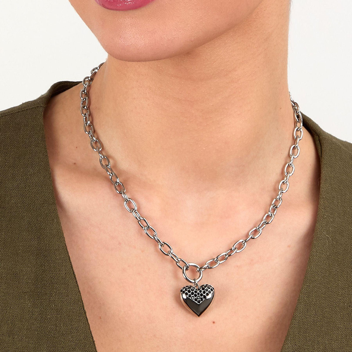 Collana Karl Lagerfeld Pave Amour donna KLBJW03
