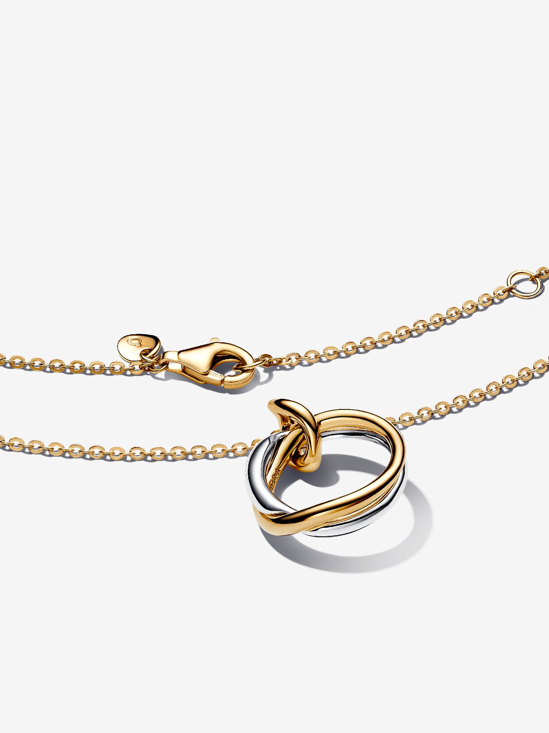 Collana Cerchio Fascia Intrecciata Bicolore Pandora 363882C00-45