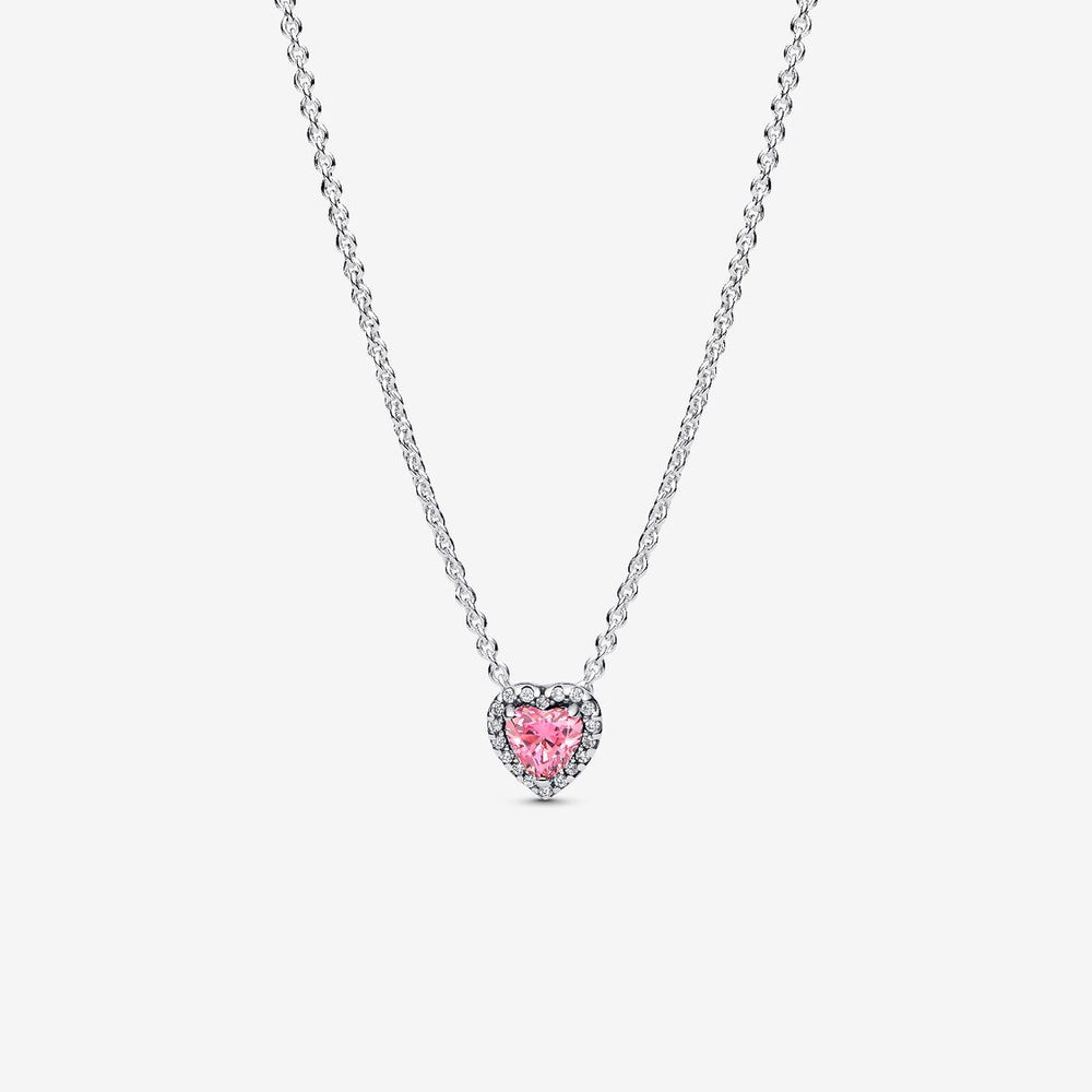 Pandora Collana Cuore in Rilievo Rosa 398425C02-45