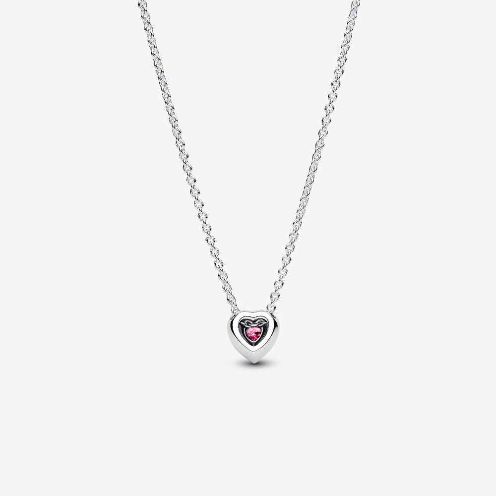 Pandora Collana Cuore in Rilievo Rosa 398425C02-45