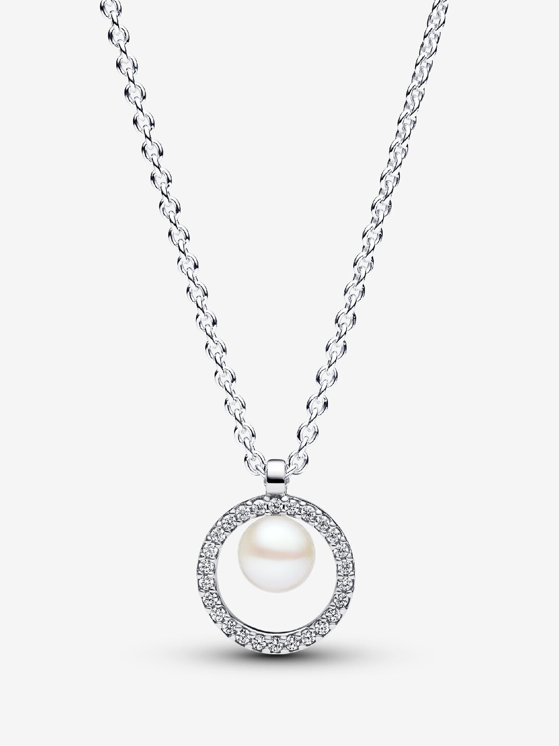 Pandora Collana con Perla d’Acqua Dolce Coltivata e Pavè 393165C01-45