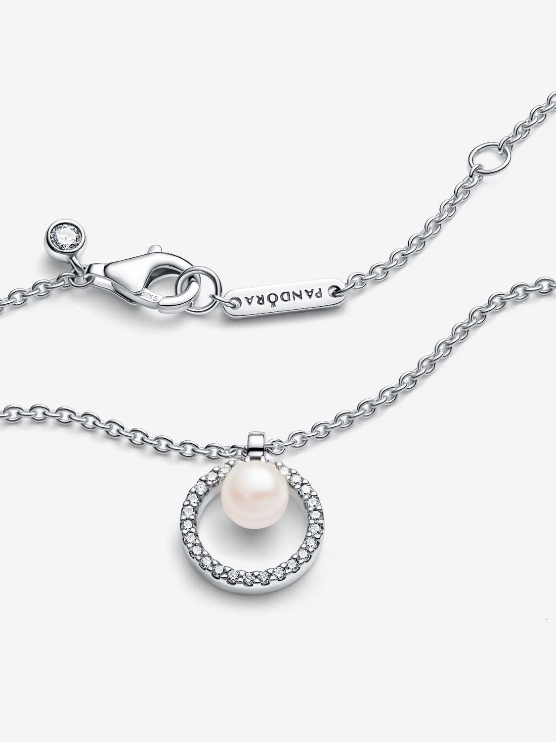 Pandora Collana con Perla d’Acqua Dolce Coltivata e Pavè 393165C01-45