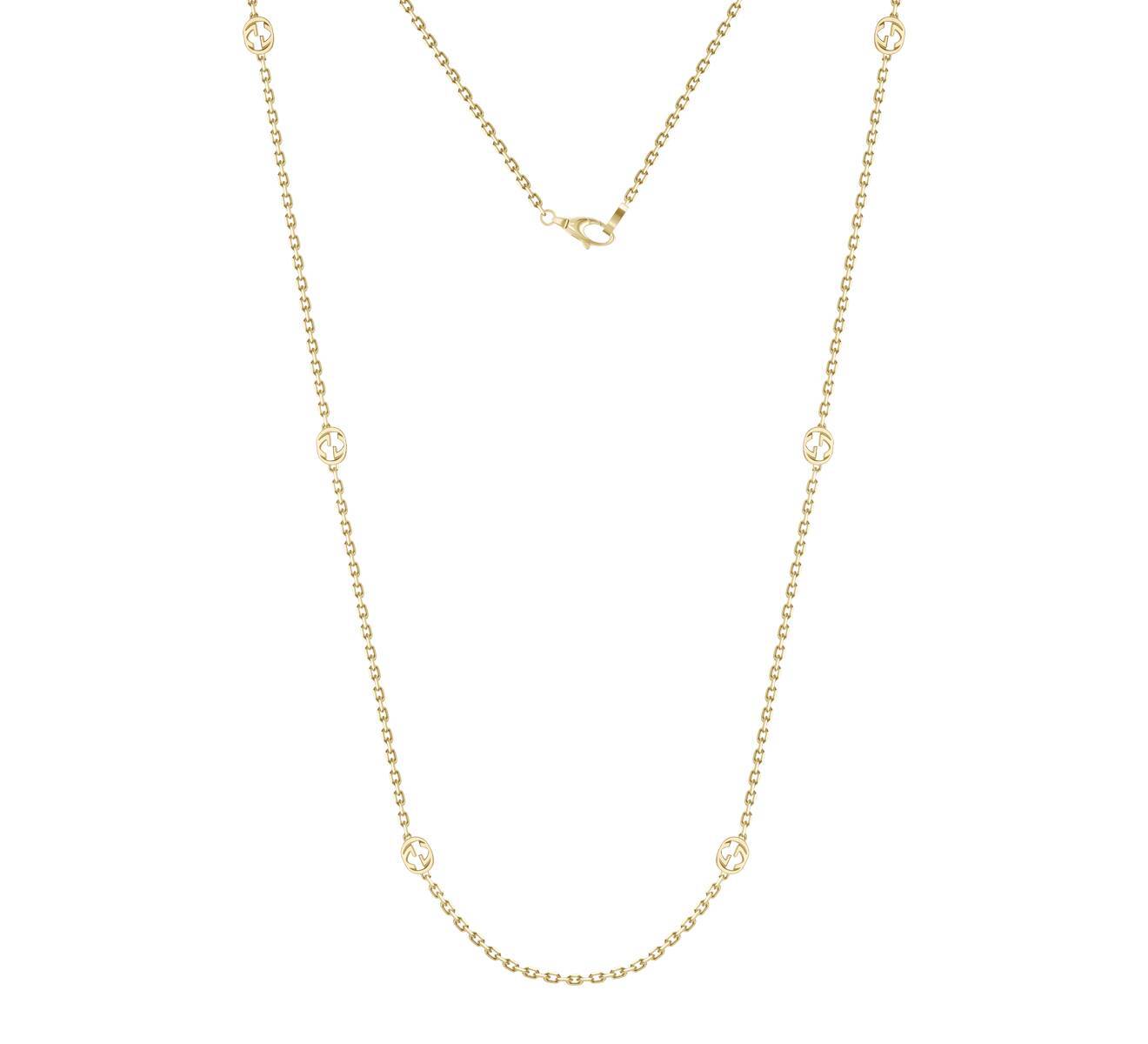 Collana Gucci Interlocking G Oro 18 carati YBB631761001